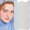 10Pcs Face Makeup Patches, Glitter Freckles Face Tattoo for Teenagers & Young Women, Sparkle Freckles Makeup Patches, Waterproof Face Glitter Freckles for Christmas (10PcsA Holographic Multicolor) view 1