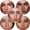 10Pcs Face Makeup Patches, Glitter Freckles Face Tattoo for Teenagers & Young Women, Sparkle Freckles Makeup Patches, Waterproof Face Glitter Freckles for Christmas (10PcsA Holographic Multicolor) view 4