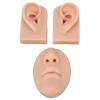 NOENNULL 3D Nose & Ear Model - Silicone Piercing & Suture Practice Kit with Realistic Anatomy for Medical Training, Practice & First Aid Demonstration (Medium Skin Color) view 2