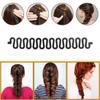 28Pcs DIY Hair Braiding and Modelling Tool Kit - Hair Design Styling Tools, Hair Braiding Tool Kit with Hair Modelling Accessories for Simple and Fast Spiral Braids for Women view 2