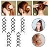 28Pcs DIY Hair Braiding and Modelling Tool Kit - Hair Design Styling Tools, Hair Braiding Tool Kit with Hair Modelling Accessories for Simple and Fast Spiral Braids for Women view 3