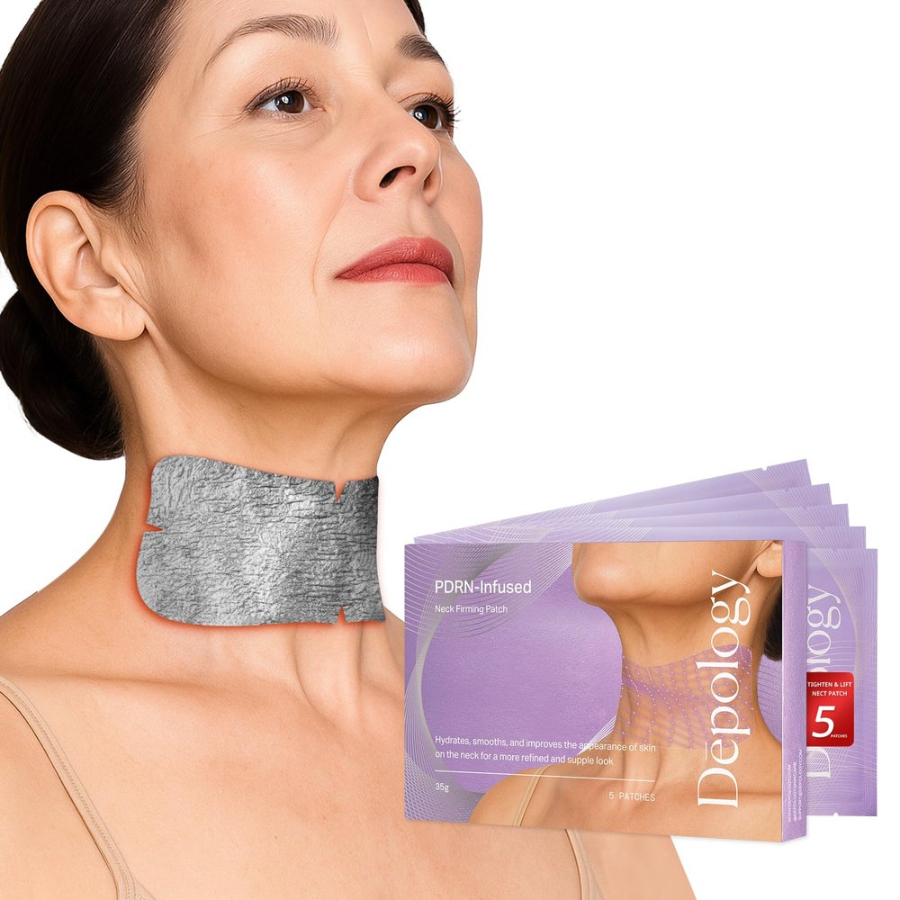 depology Tightening and Lifting Neck Wrinkle Patches with Cream, PDRN Deep Collagen Neck Mask, Firming Patch with PDRNCollagen and Niacinamide Cream