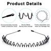 JERLITU Metal Headbands for Men, Unisex Wavy Hair Bands, Adjustable Fashion Headband, Simple Non-Slip Sports Outdoor Sports Head Bands & Gifts view 2
