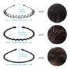 JERLITU Metal Headbands for Men, Unisex Wavy Hair Bands, Adjustable Fashion Headband, Simple Non-Slip Sports Outdoor Sports Head Bands & Gifts view 3