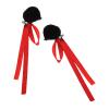1 Pair The Film of Anime Hairpin Plush Bun Ribbon Hair Clip for Children Fashionable Little Girls Cosplay Headdress view 3