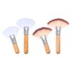 Shimmeroo 4 Pieces Facial Brushes Esthetician,Fan Brush Makeup Highlighter Brush Makeup Fluffy Facial Make Up Brushes with Long & Short Handle for Highlighting Eyeshadow view 1
