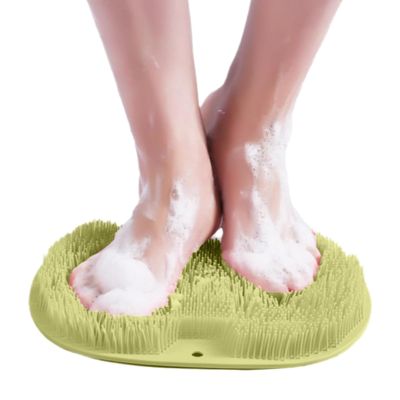2025 New Shower Foot B ack Scrubber Massage Pad Back Cleaning Pad,Shower Foot Scrubber Mat with Non-Slip Suction Cups,Back Washer Exfoliating Bath Wash Pad (Green)