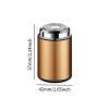 Hzskjyt Electric Shaver Beard Shaver for Men Compact Shaving,Waterproof,Portable,Pocket Size for Home Travel Office Car Business Trip, gold view 3