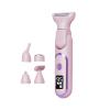 Hzskjyt Electric Shaver for Woman Electric Grooming LED Display Full Body Shaver Bikini Trimmer for Face Body Bikini Underarm Salon, Pink view 1