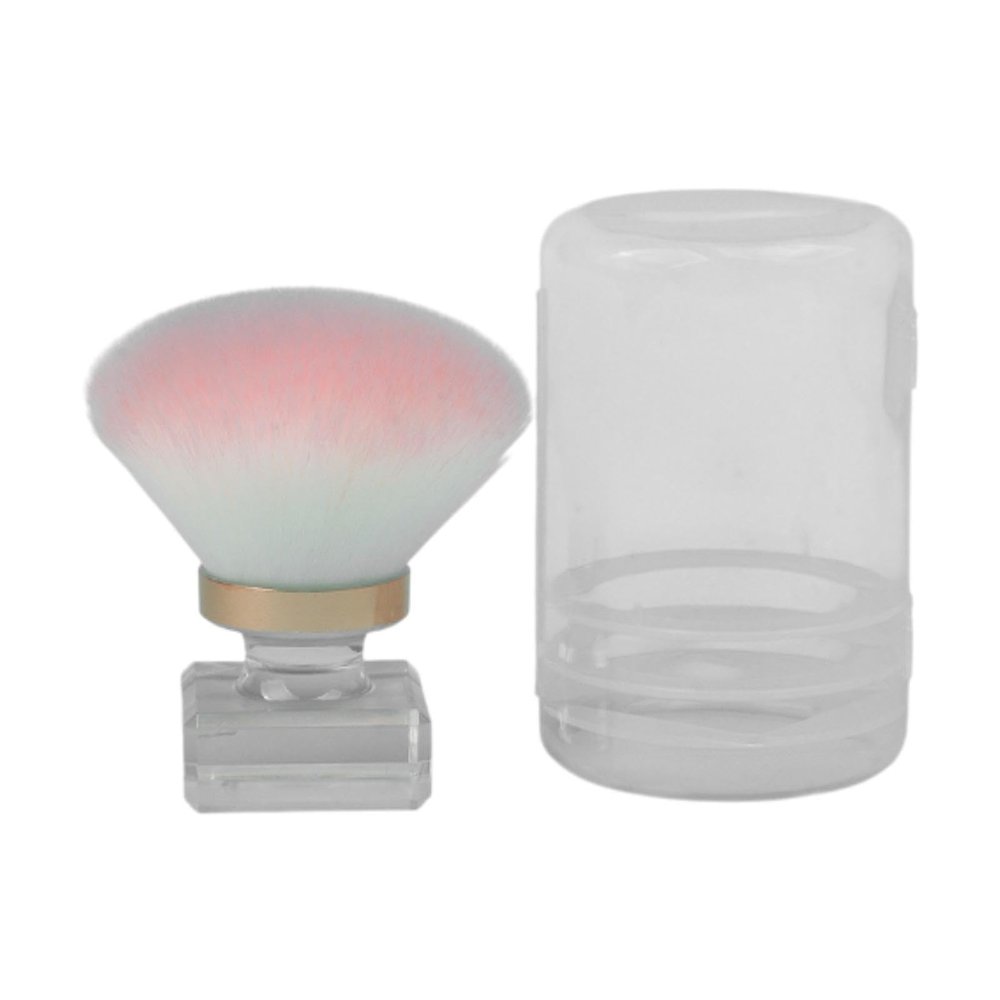 Hzskjyt Nail Dust Brush Kabuki Cleaner Brush Nail Clean Up Brush,Multifunctional,Makeup Brush,Soft, for Gel Acrylic Nails Makeup, Mushroom head
