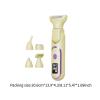 Hzskjyt Electric Shaver for Woman Electric Grooming LED Display Full Body Shaver Bikini Trimmer for Face Body Bikini Underarm Salon, Beige view 4