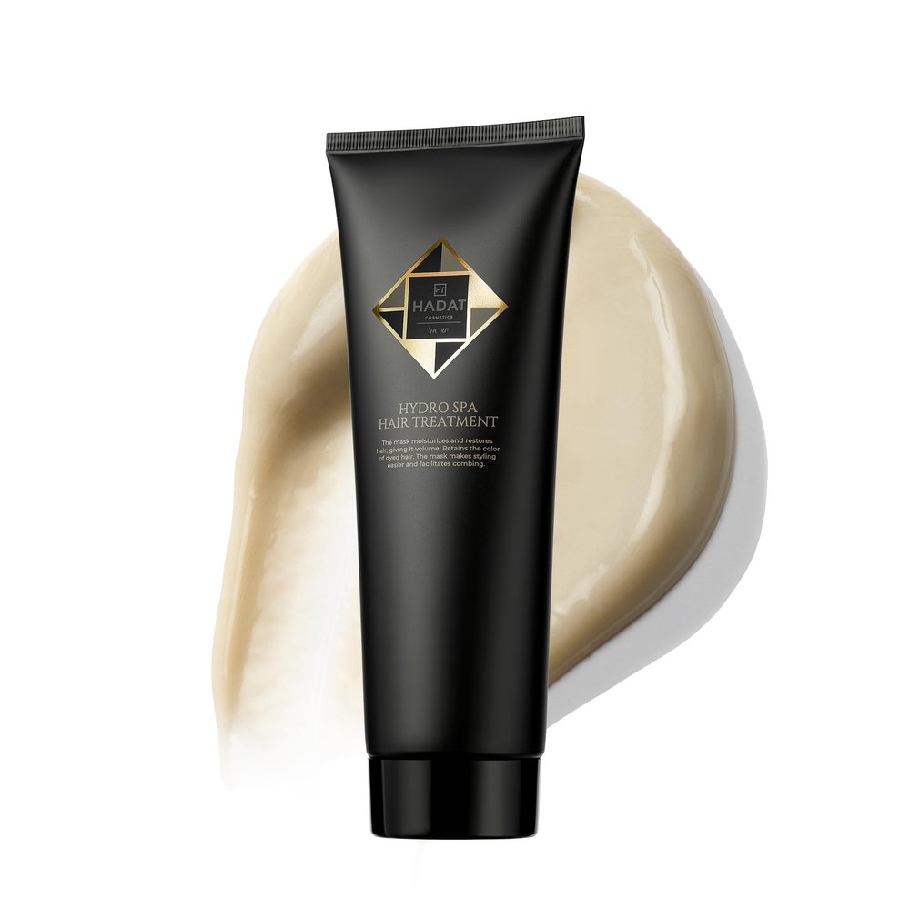 HADAT Hydro Spa Hair Treatment Professional Hair Mask for Deep Moisturizing Repair and Shine Macadamia Oil Salon Quality for Dry Damaged Color-Treated Hair Israeli Haircare (8.45 Fl Oz)
