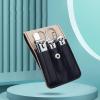 6-Piece Stainless Steel Nail Clipper Set, Manicure Pedicure Kit for Women & Men, with Portable Storage Case, Travel-Friendly Nail Trimmer Kit (Black) view 2