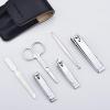 6-Piece Stainless Steel Nail Clipper Set, Manicure Pedicure Kit for Women & Men, with Portable Storage Case, Travel-Friendly Nail Trimmer Kit (Black) view 3