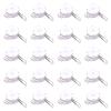 Hzskjyt 20x Hair Curling Machine Fittings, Sturdy Universal Wire Hanging Hook for Hair Salon, White A view 1