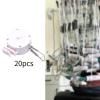 Hzskjyt 20x Hair Curling Machine Fittings, Sturdy Universal Wire Hanging Hook for Hair Salon, White A view 3