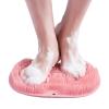 2025 New Shower Foot B ack Scrubber Massage Pad Back Cleaning Pad,Shower Foot Scrubber Mat with Non-Slip Suction Cups,Back Washer Exfoliating Bath Wash Pad (Pink) view 1