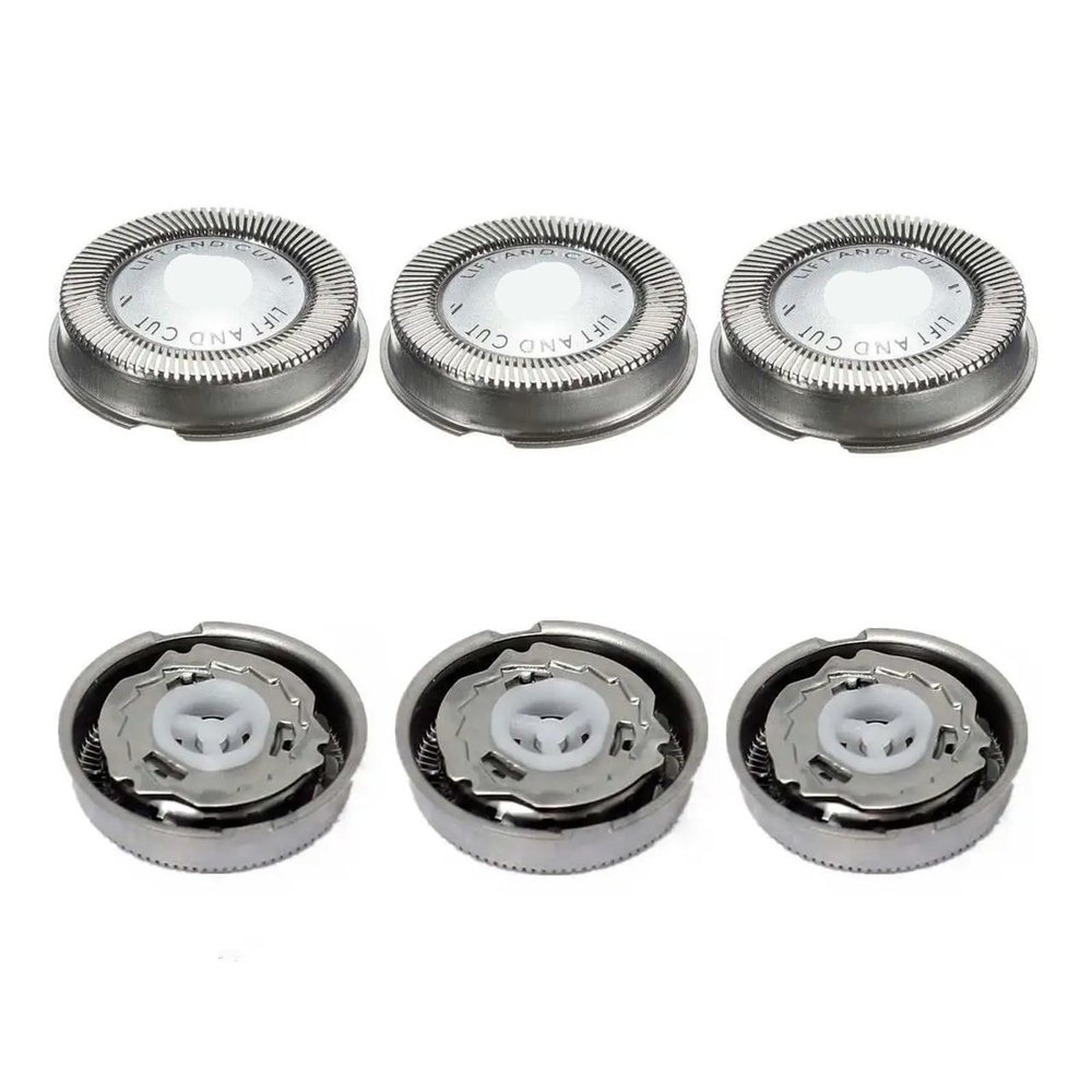 3Pcs Replacement Shaver Head Blade Cutters Compatible for Philips Norelco HQ4 HQ58 HQ56 HQ80