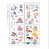 10sheets Cartoon Mermaid Temporary Tattoos,Cute Tattoos sticker for Kids for Birthday Party or School Show,Mermaid DIY Decoration,Temp Tattoos for Kids, view 2