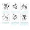 SH91 Replacement Blades Compatible for PhilipsCompatible for Norelco Electric Shaver Series 9000 (S9xxx) S9985 S9987 SP981X,SP9820,SP986X,SP9861, SP9863 view 3