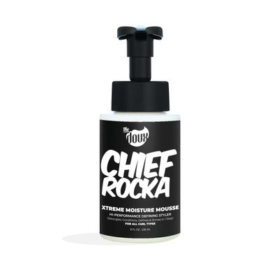 Chief Rocka Xtreme Moisture Mousse for Curly Hair  Curl Defining Hair Mousse for Women with Lasting Hold, Frizz Control & Shine  Styling Foam for Wavy Hair, Coily Hair & Natural Hair Products, 8oz
