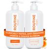 Routine Wellness Anti-Thinning Shampoo and Conditioner Set for Thinning Hair - Biotin DHT Blocker Women & Men - Color Safe Shampoo for Hair Loss & Healthier Hair - Jasmine & Orange Blossom (Pack of 2) view 1