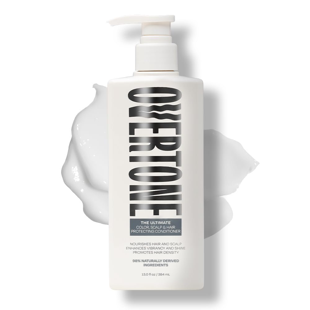 Overtone The Ultimate Color, Scalp & Hair Protecting Conditioner, Nourishes Hair & Scalp, Enhances Vibrancy and Shine, Promotes Hair Density, Cruelty-Free & Vegan, 13 Fl Oz