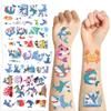 20sheet(160 patterns) Shark Temporary Tattoos,Sea Animal Fish Under The Sea Ocean Birthday Party Decorations Decor Favors Supplies Gifts Boys Girls Cute Fake Tattoo School Reward Themed view 1