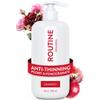 Routine Wellness Anti-Thinning Shampoo for Thinning Hair - Biotin DHT Blocker Women & Men - Color Safe Shampoo for Hair Loss & Healthy Hair - Peony & Pomegranate - 14oz view 1