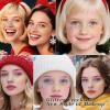 12Pcs Christmas Glitter Freckle Face Tattoos  Holographic Multicolor & Silver Laser Stickers, Waterproof Temporary Face Decals for Women Holiday Makeup, Festival, Party & Dance Accessories view 3
