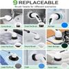 Electric Spin Scrubber for Cleaning Bathroom, Shower Scrubber Cordless Cleaning Brush with IPX7 Waterproof & 3 Speed-9 Brush Heads, Bathroom Cleaning Supplies for Shower Tub Kitchen Tile Toilet Floor view 3