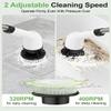 Electric Spin Scrubber for Cleaning Bathroom, Shower Scrubber Cordless Cleaning Brush with IPX7 Waterproof & 3 Speed-9 Brush Heads, Bathroom Cleaning Supplies for Shower Tub Kitchen Tile Toilet Floor view 4