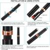 HCUCTOS Hair Trimmer for Nose Ear Hair Trimming, Waterproof Stainless Steel Head, Mute Motor, Precision Groomer, The Safety has a Beautiful, Low Noise view 4