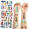 20sheet(200+patterns) Cartoon car Temporary Tattoos For Kids Boys Girls,Car Themed Birthday Party Favors, Supplies, Decorations, Fake Tattoo Stickers, School Rewards Prizes & Gifts for Boys & Girls view 1