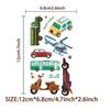 20sheet(200+patterns) Cartoon car Temporary Tattoos For Kids Boys Girls,Car Themed Birthday Party Favors, Supplies, Decorations, Fake Tattoo Stickers, School Rewards Prizes & Gifts for Boys & Girls view 3