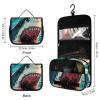 Abyss Shark Waves Ocean Makeup Bag Portable Cosmetic Bag Large Capacity Travel Toiletry Case Organizer view 2