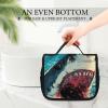 Abyss Shark Waves Ocean Makeup Bag Portable Cosmetic Bag Large Capacity Travel Toiletry Case Organizer view 3
