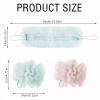 2-in-1 Shower Pouf & Back Scrubber, Exfoliating Back Scrubber, Long Body Scrub Sponge Shower Loofah with Handle for Women Men Deep Clean Body Washing with Suction Cup (5 Pcs) view 2