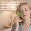 LSXKAMIX Jade Roller Gua Sha Tools - Nature Gua Sha Facial Tool Skin Tightening Face Massager Anti-Aging Jade Face Roller Puffiness Reducing Guasha Stone for Women MenGreen view 3