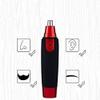 HCUCTOS Electric Eyebrow Trimmer and Facial Hair Removal - Ear and Nose Hair Trimmer with Transparent Dust Cover & Washable Stainless Steel Blade, Perfect for Travel view 2