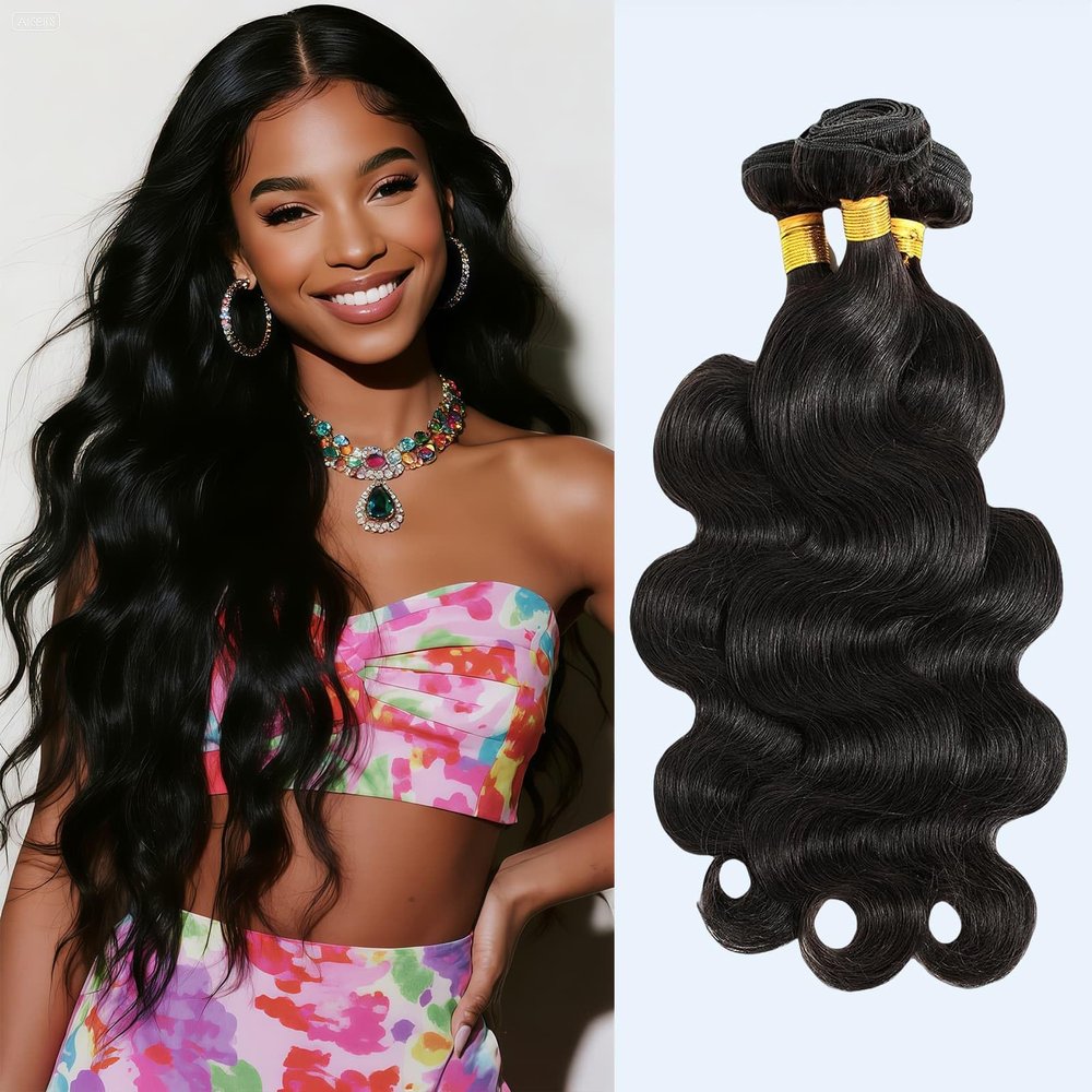 12A Body Wave Human Hair Bundles 12 14 16 Inch Brazilian Virgin Human Hair Unprocessed Raw Remy Weave Natural Color 3 Bundle Set for Women