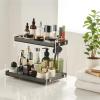 2-Tier Clear Acrylic Vanity Organizer for Bathroom Countertop, Tiered Cosmetic, Skincare, Perfume, Jewelry Storage Rack, Desktop Stand Holder view 2