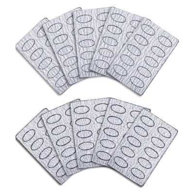 100PCS Self-Adhesive Nail Sandpaper (180/240 Grit) - Manicure Pedicure Refills for Cuticle Care - Fits Cuticle Pusher Pen & Nail Drill Machines