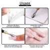 100PCS Self-Adhesive Nail Sandpaper (180/240 Grit) - Manicure Pedicure Refills for Cuticle Care - Fits Cuticle Pusher Pen & Nail Drill Machines view 2