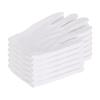 6 Pairs White Cotton Gloves Large for Dry Hands, Moisturizing Spa Glove for Women Men Breathable Gloves view 3