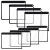 8 Transparent Zipper Pouches, Multi-Purpose Waterproof PVC Storage Bags, Perfect for Organizing Cosmetics & Documents view 1