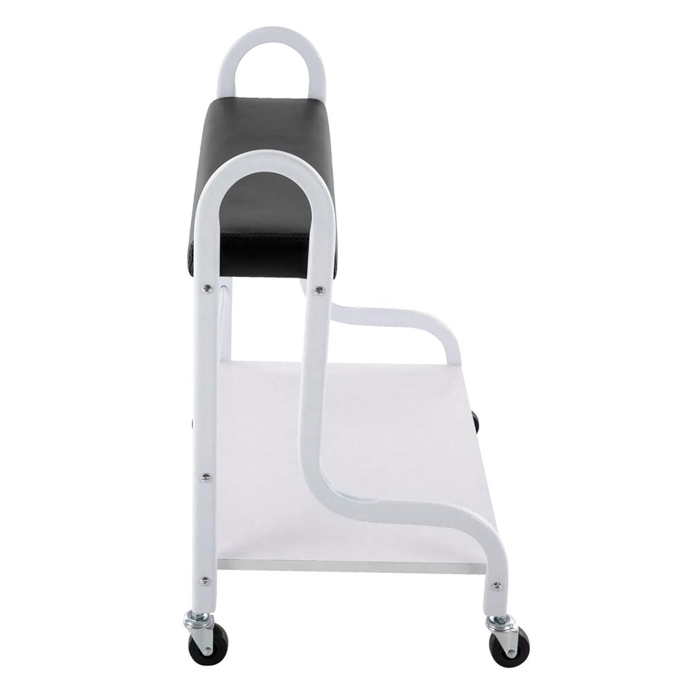 KJZQLMZ Foot Stand Cart, Portable Salon Cart, Foot Spa Cart with Wheels, Rolling Storage Station for Beauty Salon, Hairdresser, Bathroom