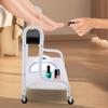 KJZQLMZ Foot Stand Cart, Portable Salon Cart, Foot Spa Cart with Wheels, Rolling Storage Station for Beauty Salon, Hairdresser, Bathroom view 4