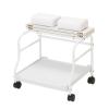 KJZQLMZ Pedicure Trolley Cart with Foot Rest Portable Pedicure Station with Wheels for Beauty Salon, Nail and Foot Spa, Massage Table view 1