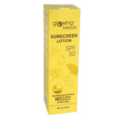 1Pack Glowing Beauty Sunscreen Lotion SPF 30-1.69Fl Oz / 50Ml